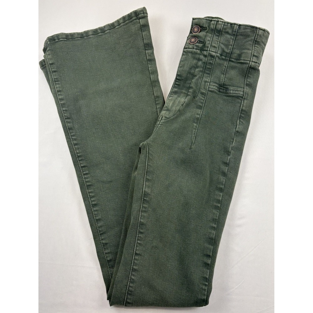 NWT We The Free PeopleHigh-Rise Jayde Flare Jeans Stretch Denim Women's 24